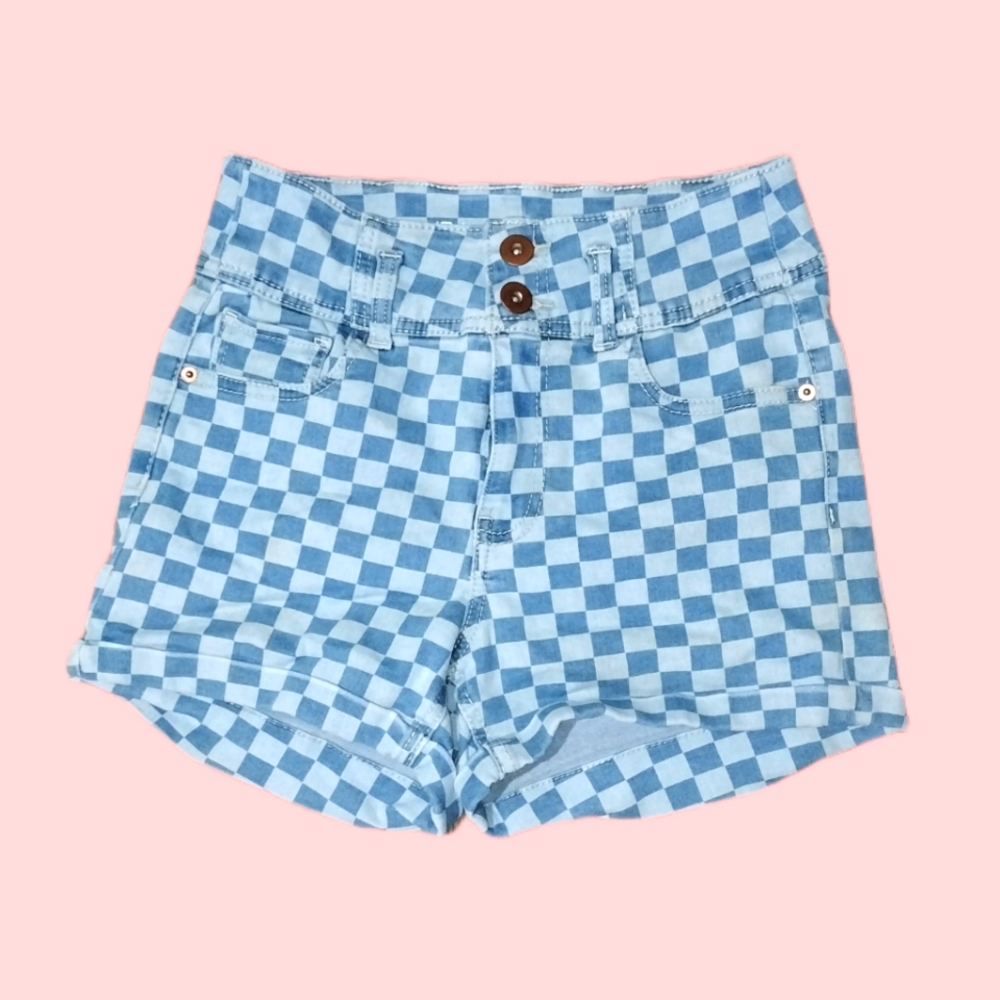 Checkered booty shorts